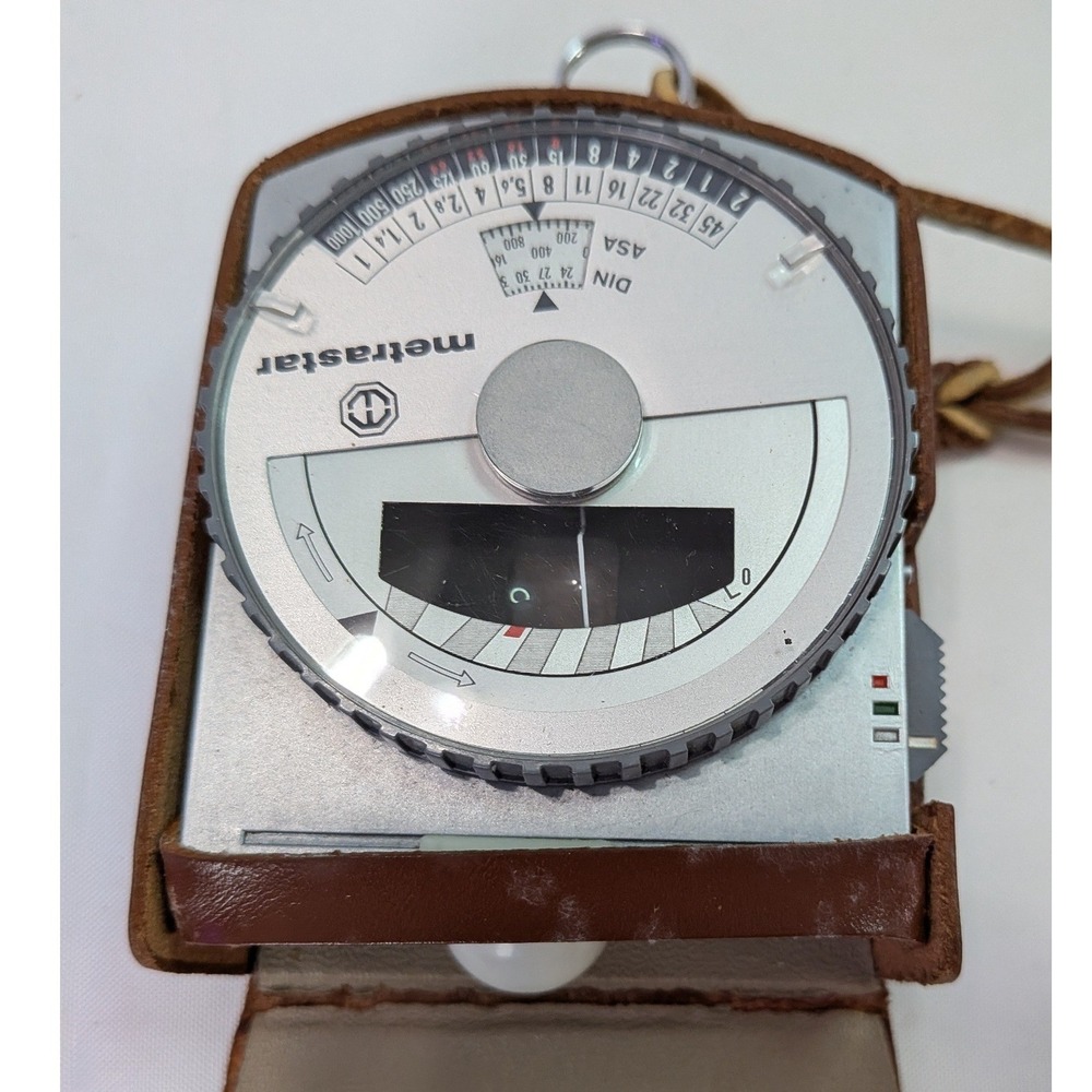 Metrawatt Metrastar Light Meter Unisex OS Brown Vintage Analog Exposure Meter - Picture 2 of 3